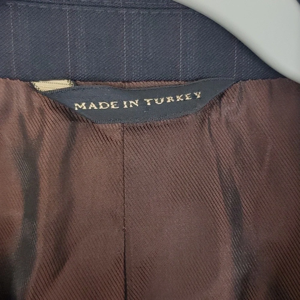 Banana Republic Modern Blazer Three Button Subtle Pinstripe Lined Mens 40R